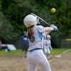 A Woman Playing Softball