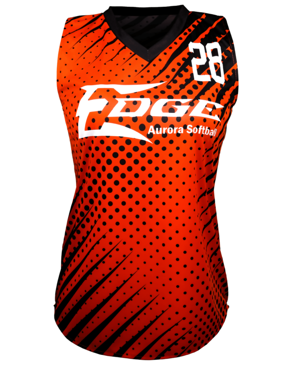 Racerback V Neck Softball Jersey 1