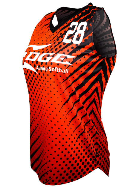 Racerback V Neck Softball Jersey 3