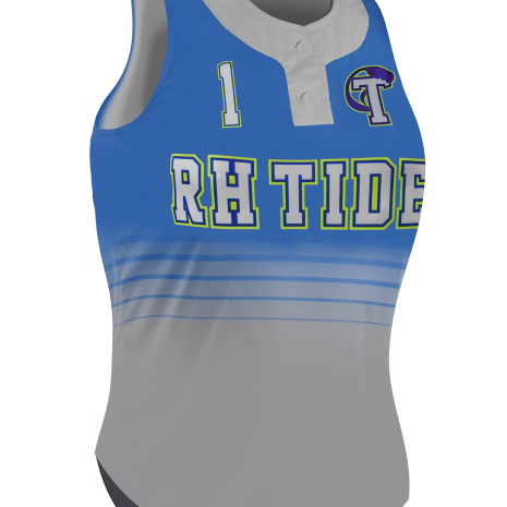 Racerback 2-Button Softball Jersey 2