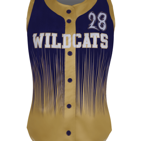 Racerback Full Button Softball Jersey 1