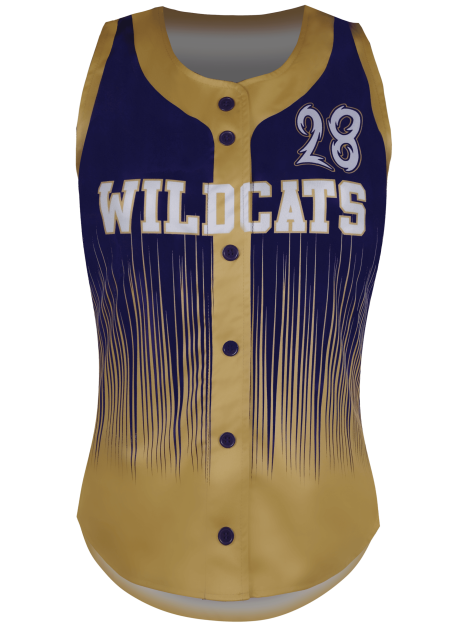 Racerback Full Button Softball Jersey 1