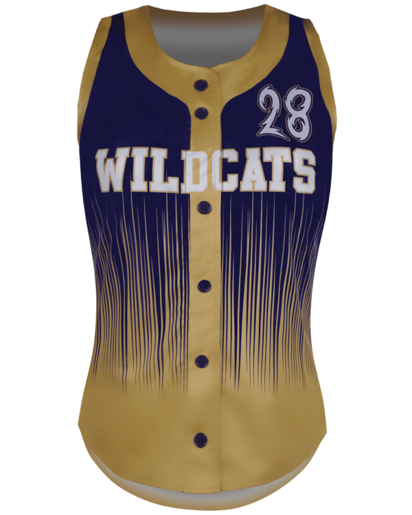 Racerback Full Button Softball Jersey 1