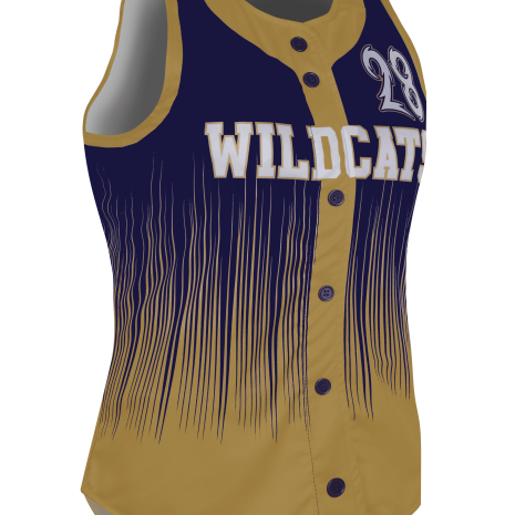 Racerback Full Button Softball Jersey 2