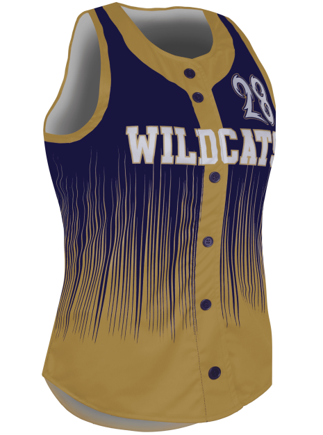 Racerback Full Button Softball Jersey 2