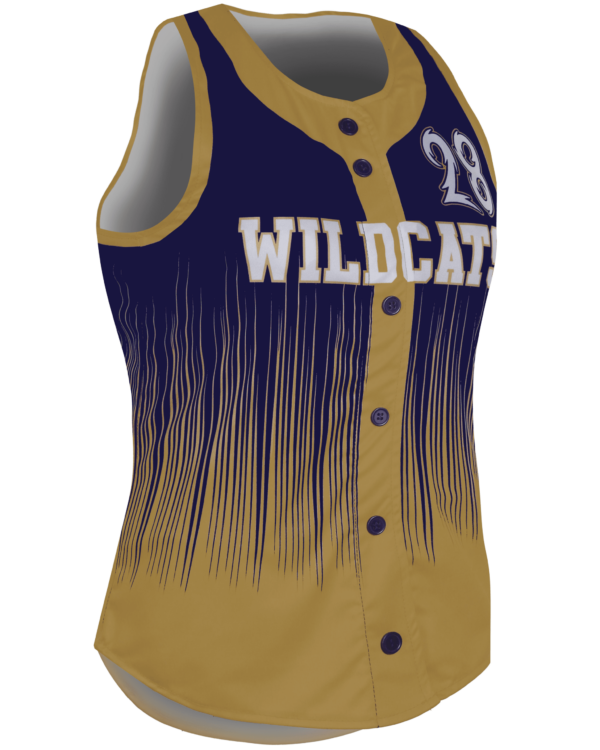 Racerback Full Button Softball Jersey 2