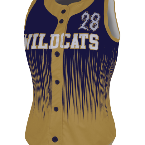 Racerback Full Button Softball Jersey 3