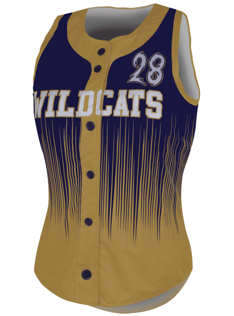 Racerback Full Button Softball Jersey 3