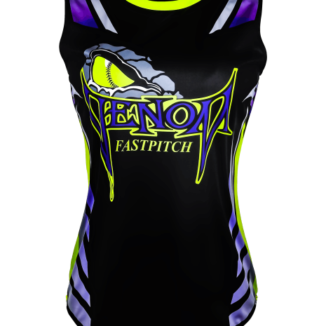 Sleeveless Crew Neck Softball Jersey 1