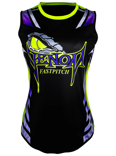 Sleeveless Crew Neck Softball Jersey 1