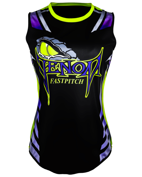 Sleeveless Crew Neck Softball Jersey 1