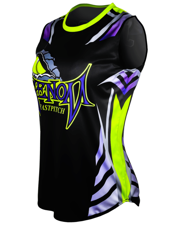 Sleeveless Crew Neck Softball Jersey 3