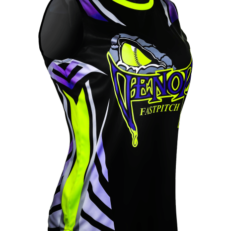 Sleeveless Crew Neck Softball Jersey 2