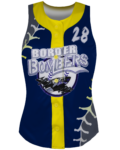 Sleeveless Full Button Softball Jersey 1