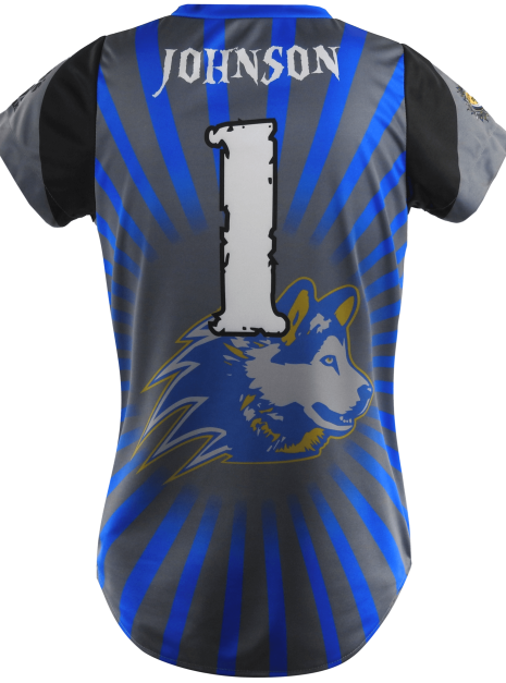 Short Sleeve V Neck Softball Jersey 4