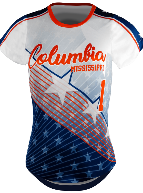 Short Sleeve Crew Neck Softball Jersey 1