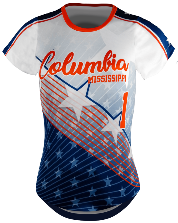 Short Sleeve Crew Neck Softball Jersey 1