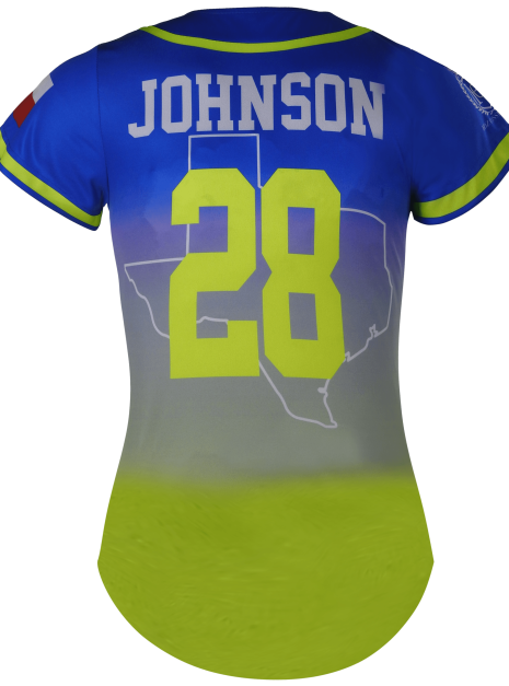 Short Sleeve 2-Button Softball Jersey 4