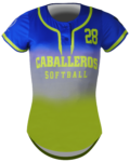 Short Sleeve 2-Button Softball Jersey 1
