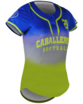 Short Sleeve 2-Button Softball Jersey 2