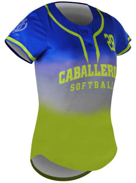 Short Sleeve 2-Button Softball Jersey 2