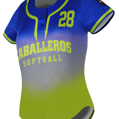 Short Sleeve 2-Button Softball Jersey 3