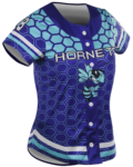 Short Sleeve Full Button Softball Jersey 2