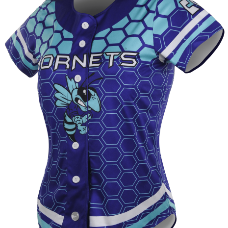 Short Sleeve Full Button Softball Jersey 3