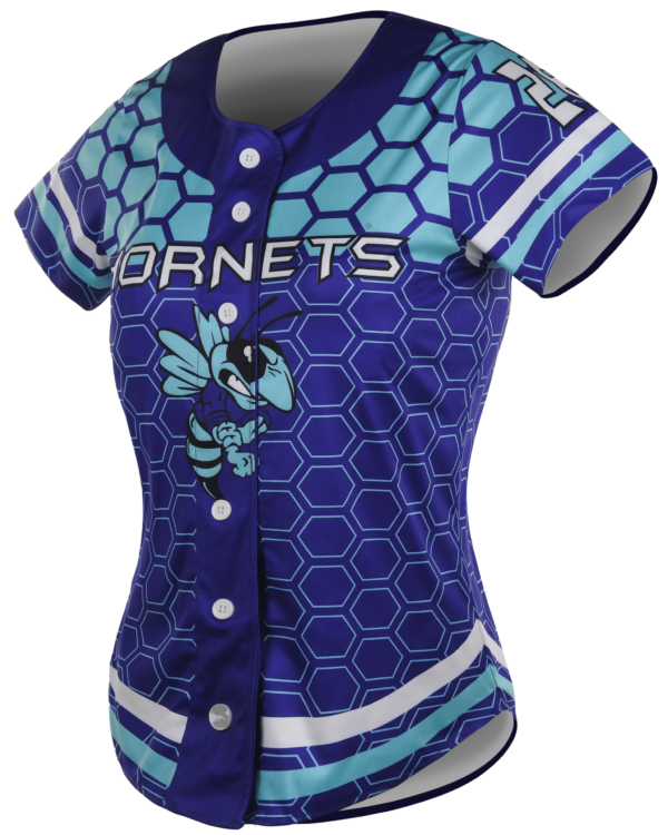 Short Sleeve Full Button Softball Jersey 3