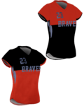 Single Ply Reversible V-Neck Softball Jersey 1