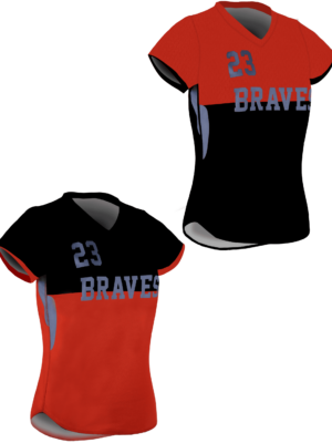 Single Ply Reversible V-Neck Softball Jersey 1