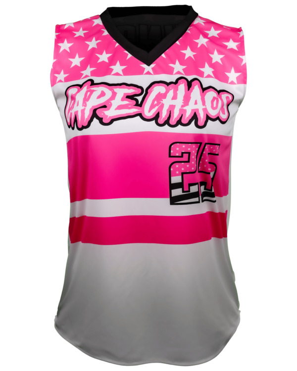 Sleeveless V-Neck Softball Jersey 1