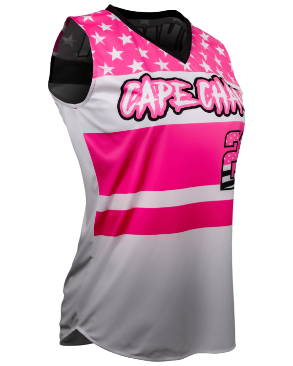 Sleeveless V-Neck Softball Jersey 2