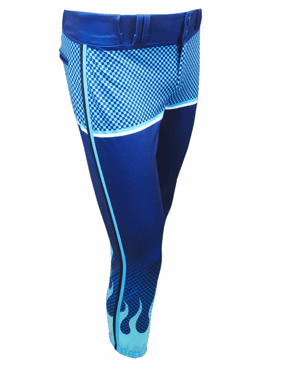 Full Sublimation Tapered Lowrise Softball Pants W/ Braiding