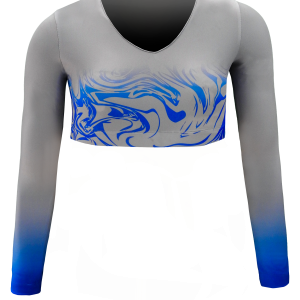 Full Sublimation Long Sleeve Cheer Crop Top