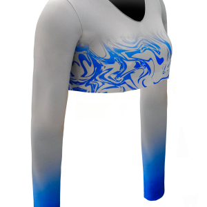 Full Sublimation Long Sleeve Cheer Crop Top 2
