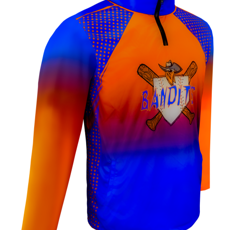 1/4-Zip Long Sleeve Tee w/ Pockets 2