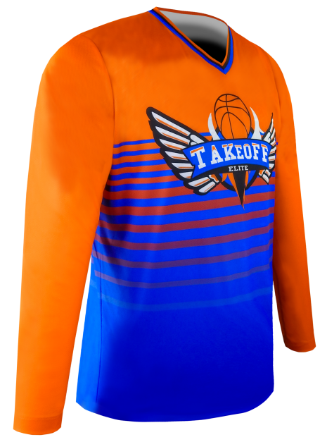 Long Sleeve V Neck Goalie Jersey 2