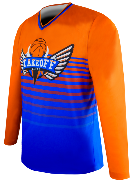 Long Sleeve V Neck Goalie Jersey 3