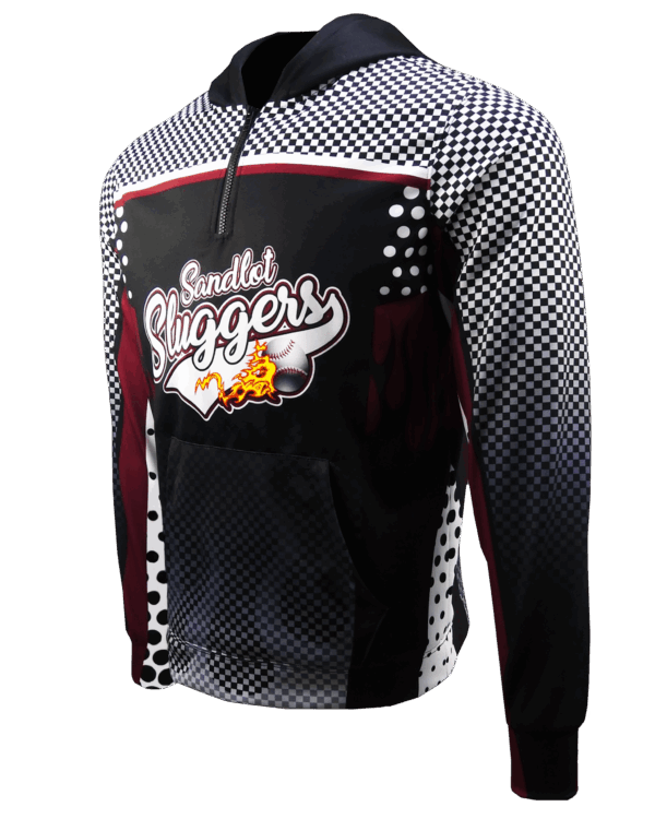 RSPFH13NEOPRENERIGHT.png Performance QUARTER zip Hoodie w/ Sleeve Cuffs 4