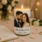 wedding candle 6 welcome table
