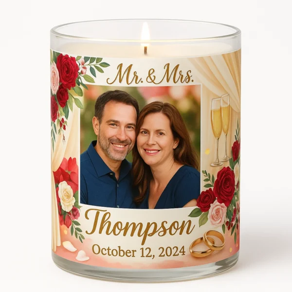 wedding candle red gold wedding candle red gold