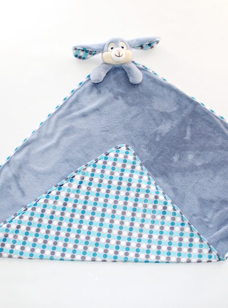 cubbies blue bunny baby blankie large