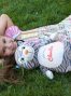 girl with cubbies cat