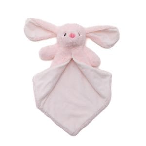 Pink Rabbit Luvie2 cubbies pink bunny luvie open