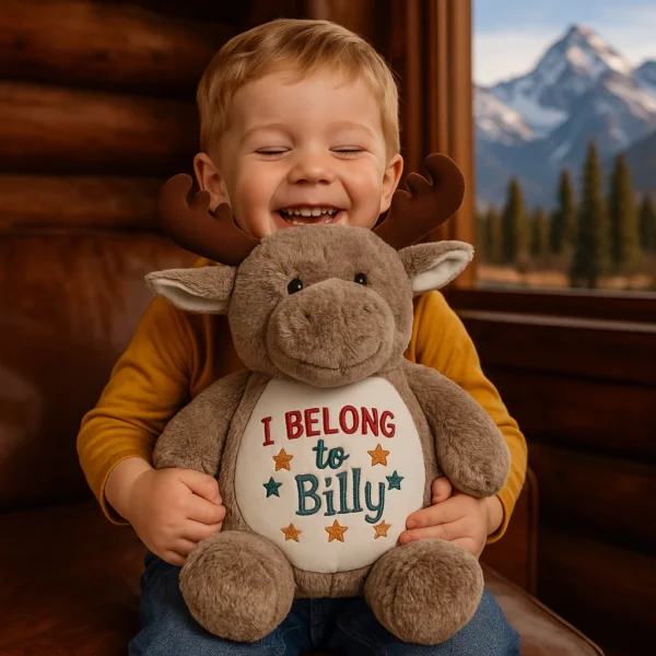 moose with boy cubbies moose with happy boy