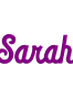sarah name embroidery