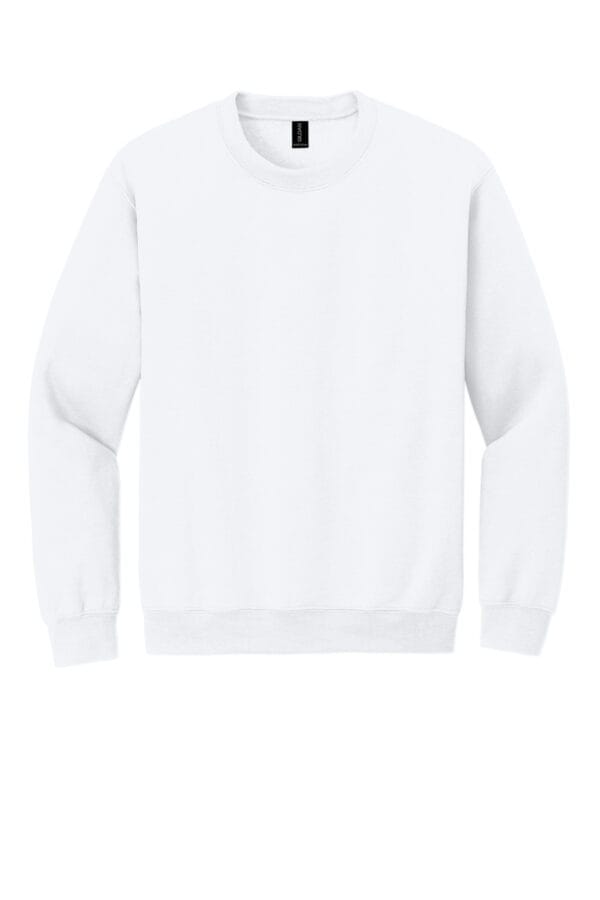18000_white_flat_front 18000 — Gildan ® Heavy Blend Crewneck Sweatshirt. 18000 - White - frontFlat