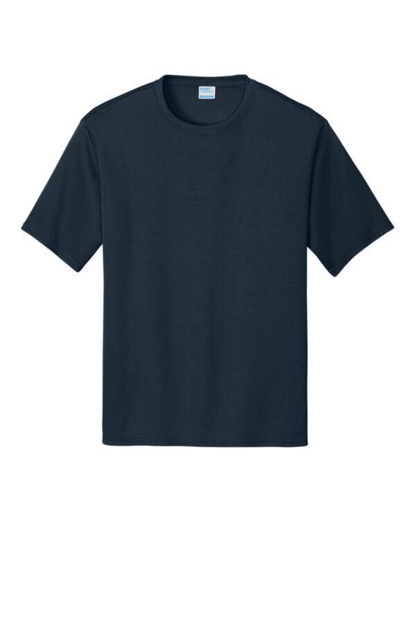 PC380_deepnavy_flat_front Port & Co ™ Performance Tee - Deep Navy - frontFlat