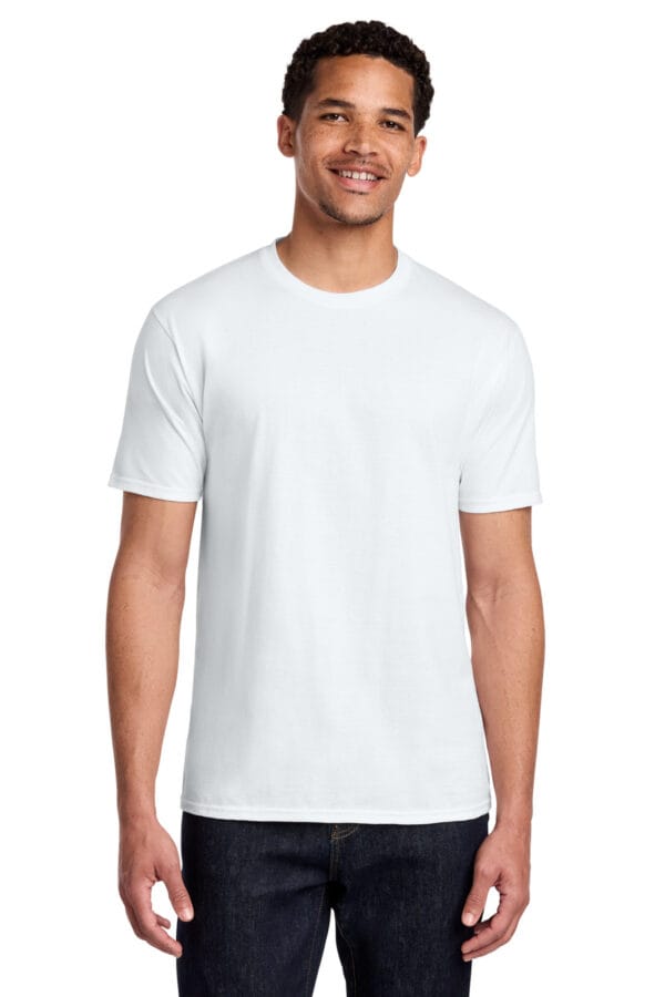 Port & Co ™ Fan Favorite Tee - White - Model Front